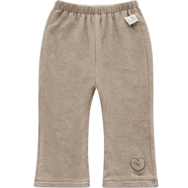 Rabe Girls' Autumn/Winter Fleece-Lined Flared Casual Pants