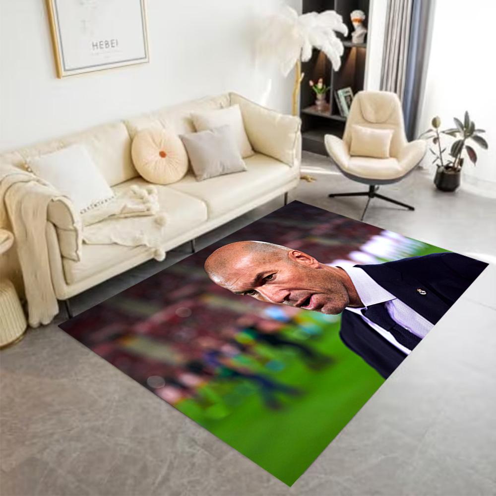 Dynamic Soccer Player Action Carpet Perfect for Outdoor Dining Room Foyer Balcony Anti-slip Rug Office home decor Perfect Gift for Friends & Family