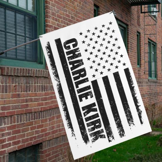 Charlie Flag Anti-Wind Double Sided Freedom Banner UV Resistant Patriotic Garden Flag for Outdoor Decoration