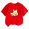 Potdemiel Summer New Pikachu Children's Pure Cotton T-Shirt, Comfortable and Breathable, Suitable for Both Boys and Girls.