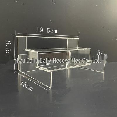 Three-Tier Acrylic Display Stand for Anime Figures, Cakes, and Perfume