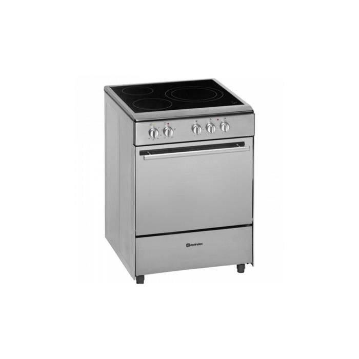 TECHSALES Combin&eacute; four et plaques vitro-c&eacute;ramiques Meireles 220211 55 L 60 cm Acier inoxydable - Gris