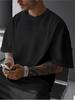 Fashion Unisexs Cotton T Shirt Unisex Tee Oversized Casual Heavyduty Black Pure Cotton Oneck Half Sleeve Comfortable Allseason