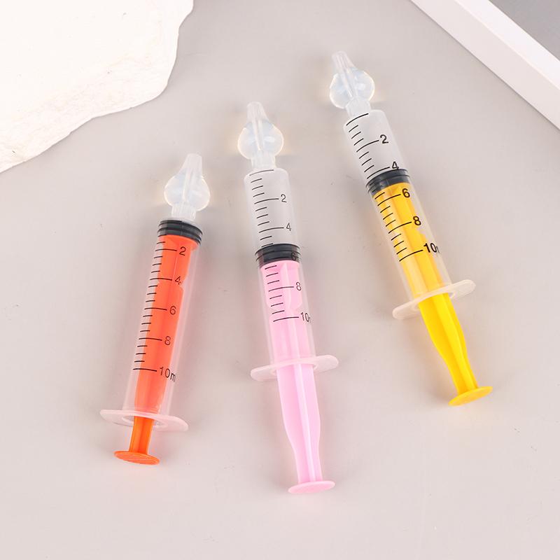 1Pc 10Ml Baby Silicone Nasal Aspirator Nasal Syringe For Infant Safe Nasal Washer Needle Tube Cleaner Newborns Nose Cleaner