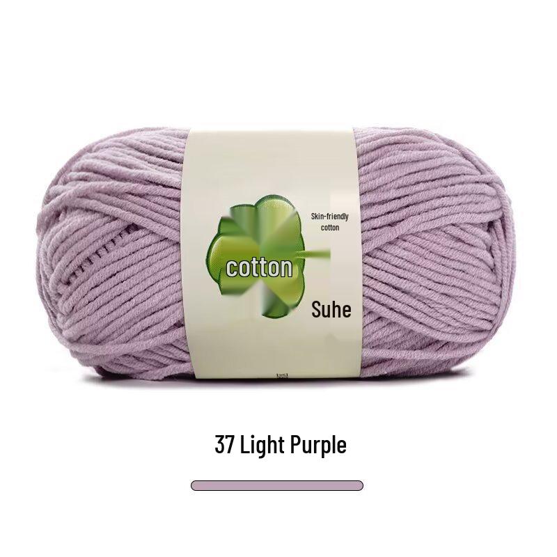 Combed Milk Cotton 5-Strand Yarn Pack for Hand-Knitted Scarves, Medium Thick, DIY Blanket Knitting, Crochet Material.