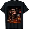 Grappig Chocolade Labrador Retriever Bier Drinkend Sigaren Hond T-shirt