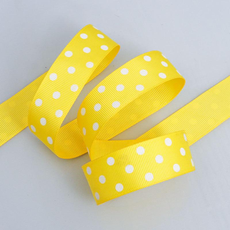 Dot Ribbon Colorful Ribbon Polka Threaded Ribbon Head Hair Accessories Hair Clip Bow Material Dot Ribbon Elegant Home Decorating Activity Supplies
