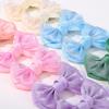 2PCS/set 2.7inch Boutique Embroidery Bowknot Hair Clips for Women Girls Princess Mesh Bows Hairgripes Headwear Hair Accessories