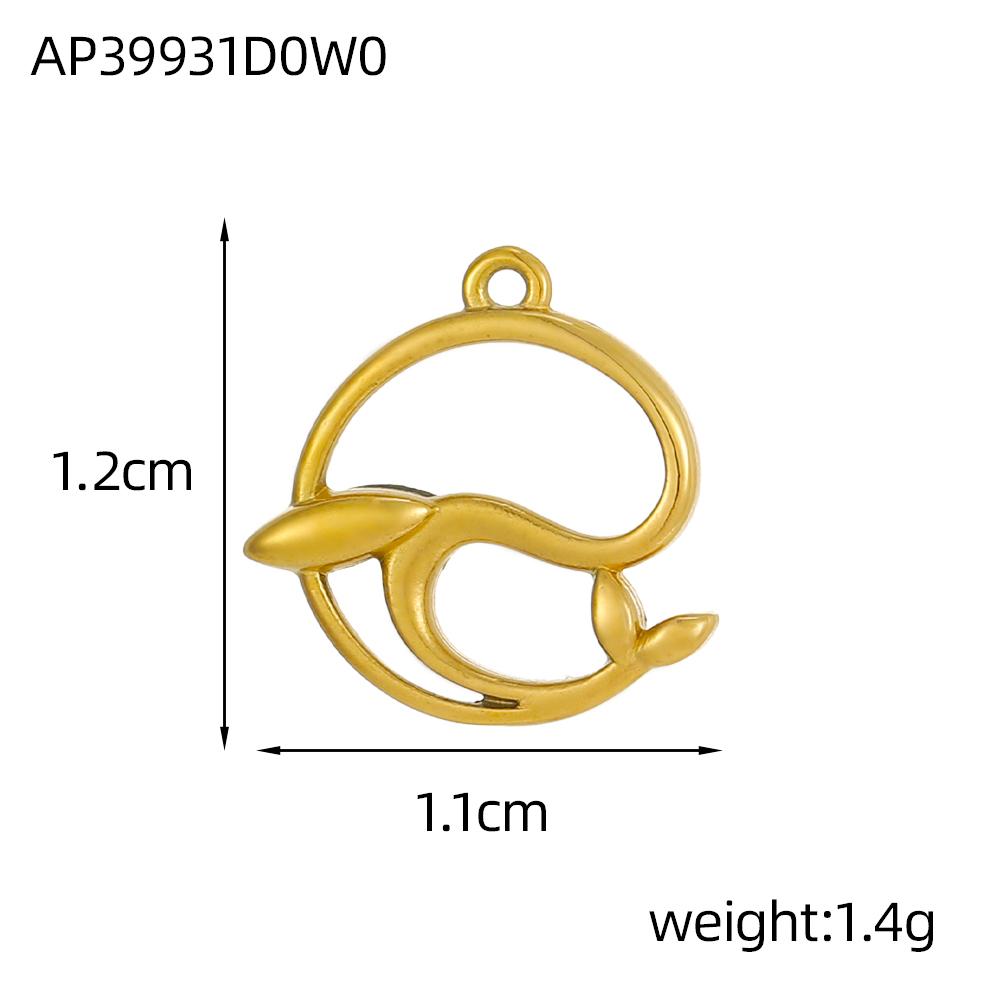 

CARLIDANA Hot Sale Stainless Steel Gold Plated Ocean Series Seahorse Fish Dolphin Crab Charm Necklace Pendant Necklace Making