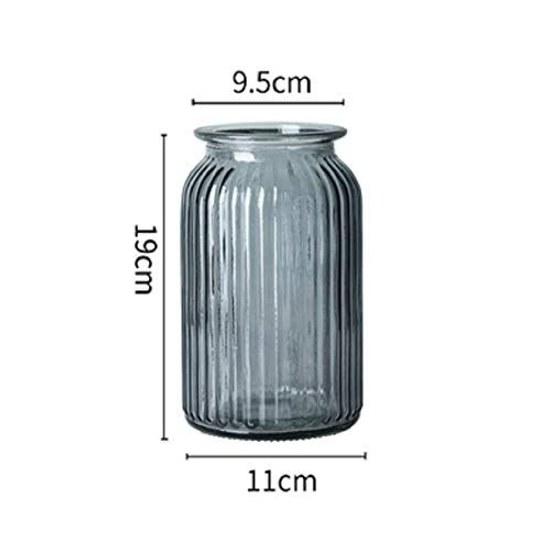 Glass vase clear flower large straight cylindrical transparent European style bottle Nordic stylish beautiful cement colorful