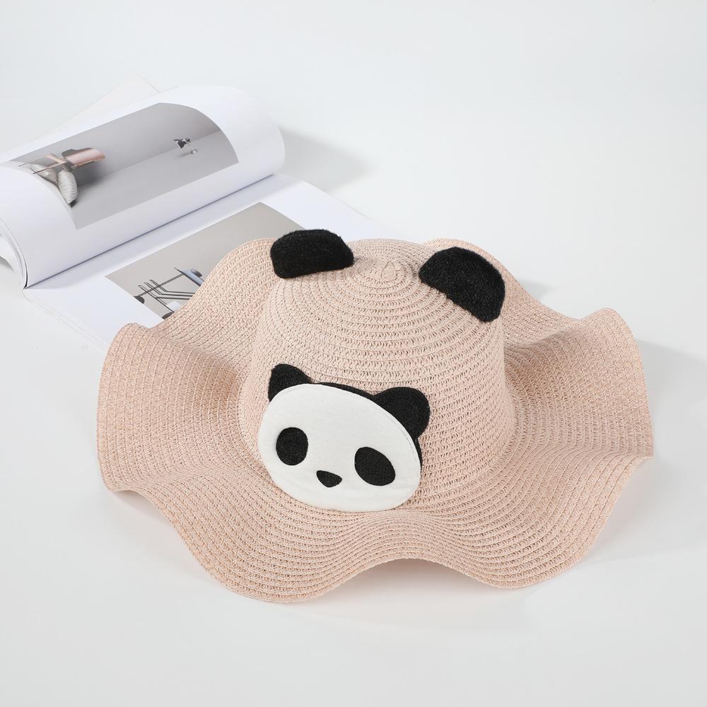 1 Stück Cartoon-Panda Outdoor-Sonnenhut für Erwachsene und Kinder, Stilvoller Sonnenschutzhut für Outdoor-Ausflüge, Urlaubsgeschenk