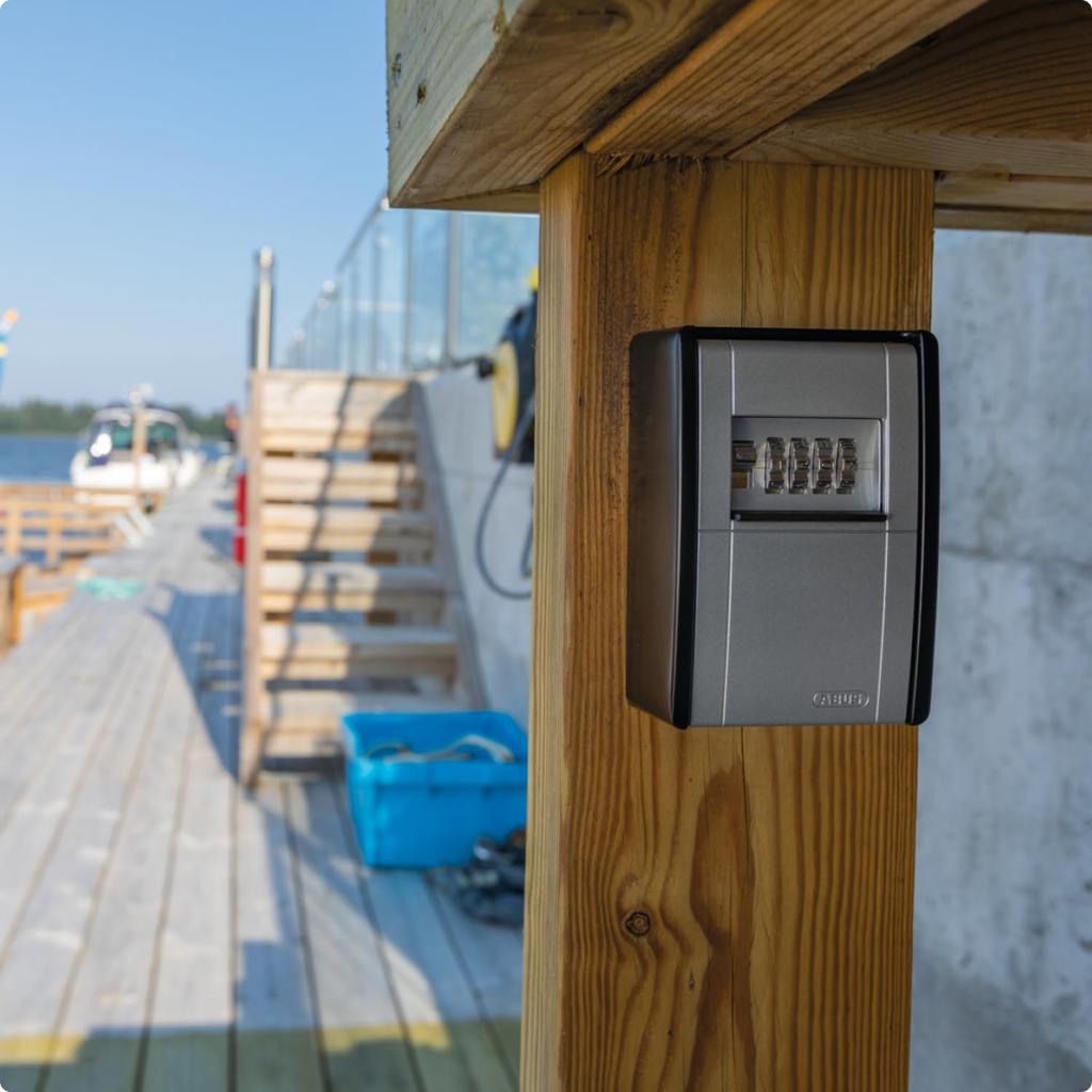 Japan Lock Service ABUS Fixed Variable Card and Key Storage Surface Box, 4-Digit Dial, Box, Mount, AB-KG2-B