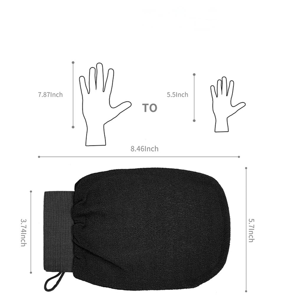 2 Pieces of Exfoliating Body Scrub Bath Gloves Mitt for Bath Shower Spa Massage