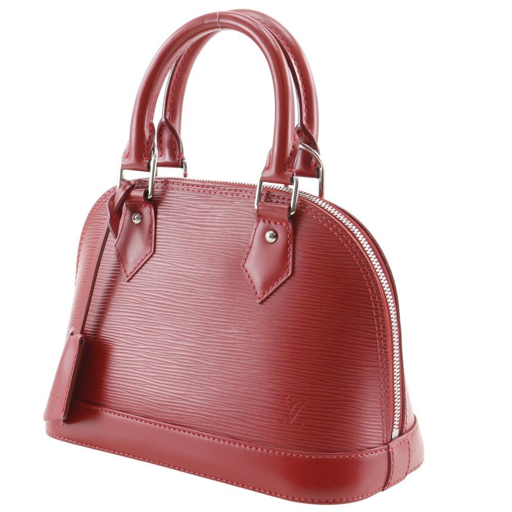 LOUIS VUITTON Alma BB Handbag M41160 2WAYShoulder Red Epi Leather Women Used