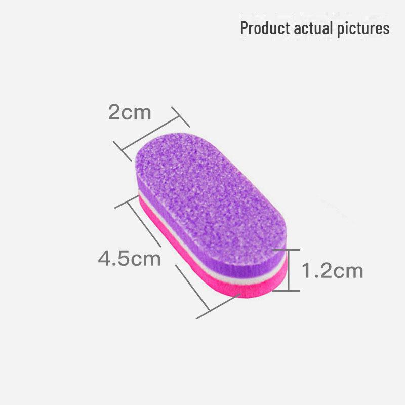 

Красочные мини-полоски для дизайна ногтей в виде губки: Высокоэластичный, симпатичный блок тофу для двухсторонней полировки