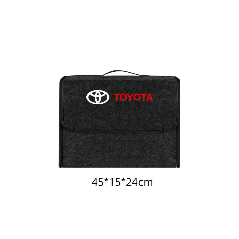 Car Trunk Storage Box Foldable Felt Car Organizer Stowing Tidying Box For Toyota Corolla Camry rav4 Yaris hilux prius PRODA