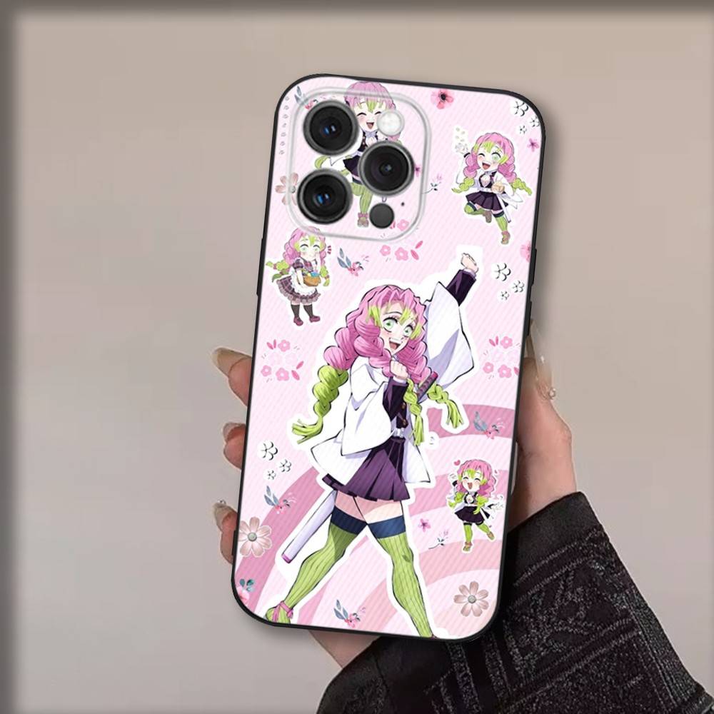 Anime M-Mitsuri Kanrojis Phone Case For iPhone 17,16,15,14,13,12,11,Pro,Max,Plus,Air,X,XS,XR,SE,8,7,Mini,Soft Black Funda