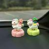 New Lucky Horse Car Dashboard Ornament Cute Rocking Pony Figurine