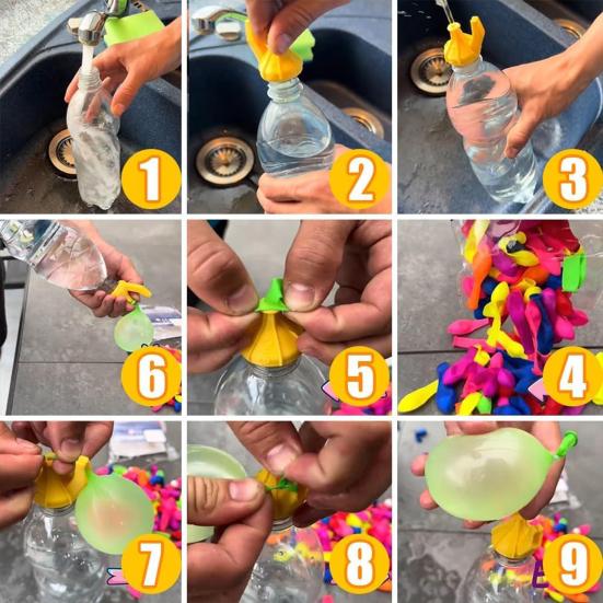 1/3/6Pcs Water Balloon Quick Filling Tools Multi-purpose Water Ball Filler