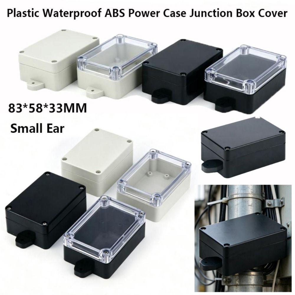 Waterproof ABS Plastic Box Power Case Black/White Enclosure Electronic Instrument Housing Case