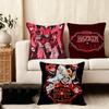 Cushion Cover Silky Short Plush Home Sofa Cushion Cover - Invisible Zipper Home Decoration Hazbin Hotle-S Anime
