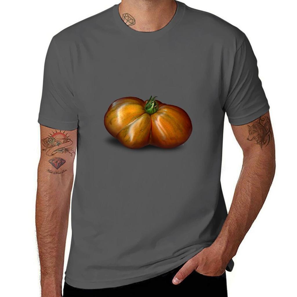 CoeurdeBoeuf Animal Tomato TShirt Casual Holiday Short Sleeve Tee