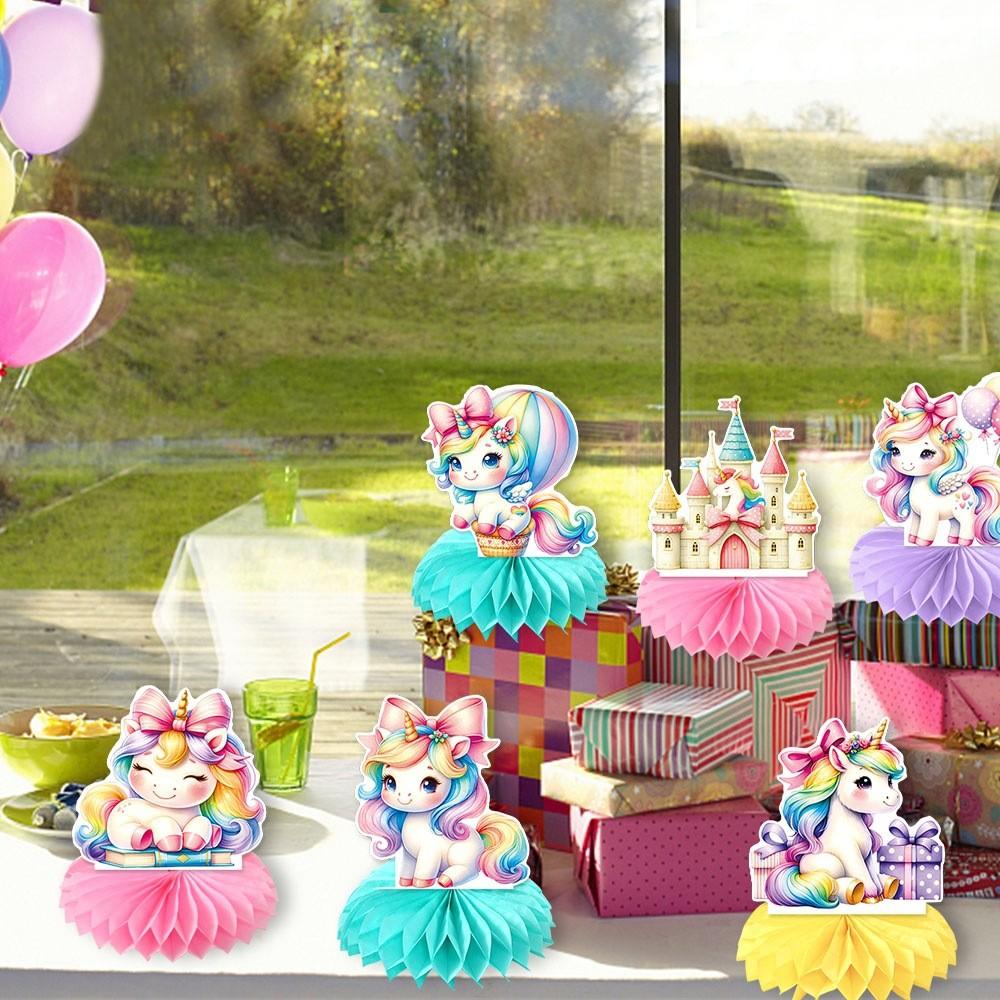 Desktop Unicorn Honeycomb 3d Ornament For Childrens Celebrations Decor Event