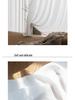 Phantom Anti-Cat Claw Light-Transmitting White Curtain for Bedroom Partition