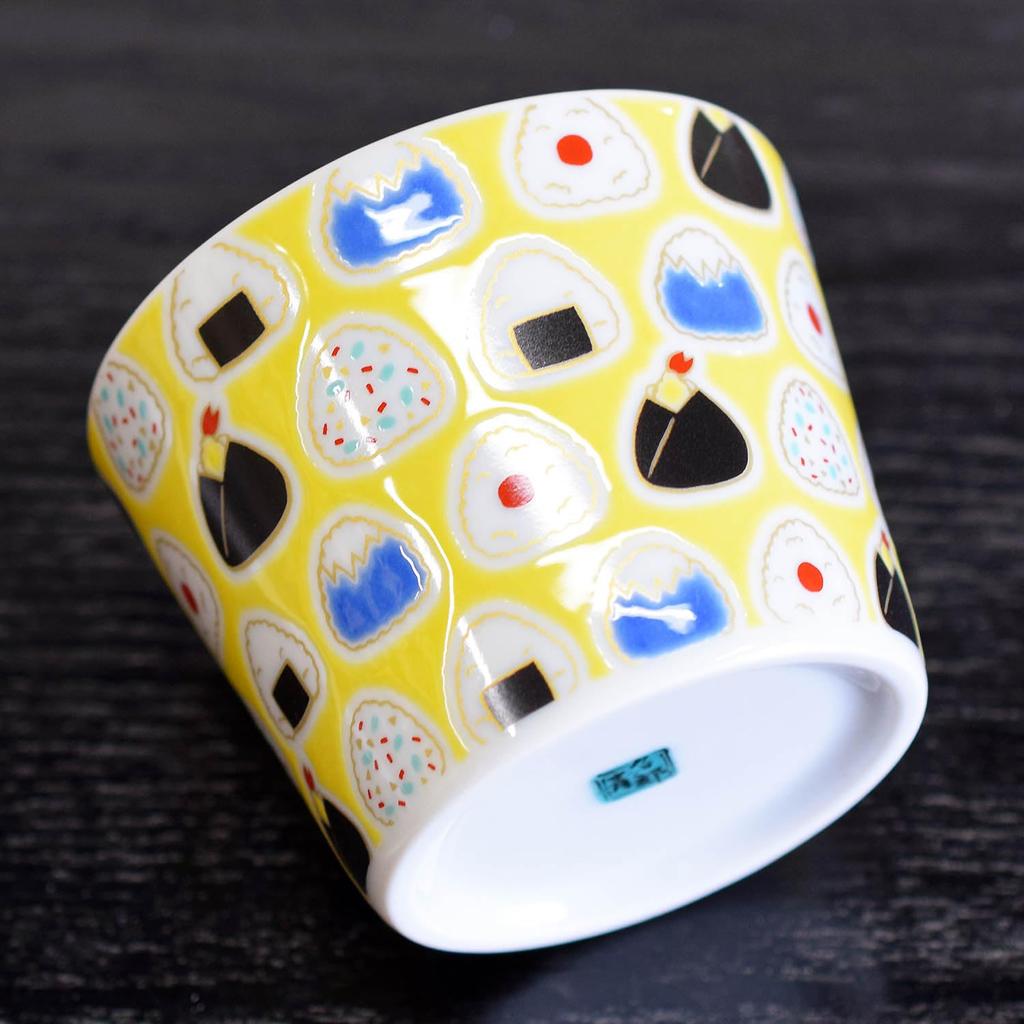 Waza no Kura Stylish Soba Choko (Soba Cup), Kutani Ware, Perfect for Rice Balls, Ceramic, Brand Name, Japanese Tableware, Made in Japan
