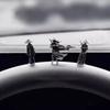 6Pcs/set Model Mini Chinese Swordsman Figure Exquisite Ancient Car Statue Ornament Cartoon Swordsman Miniatures Bedroom