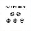 hijk1 5Pcs Car Remote Key Emblem Sticker Aluminum Keys Decoration Decal For VW GTI Atlas Jetta Touareg Variant Golf Polo Taos Passat