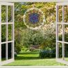 2D Mandala Wind Chime Rotating Art Ornament for Garden Yard and Home Decoration Outdoor Hanging Decor Indoor Meditation Space