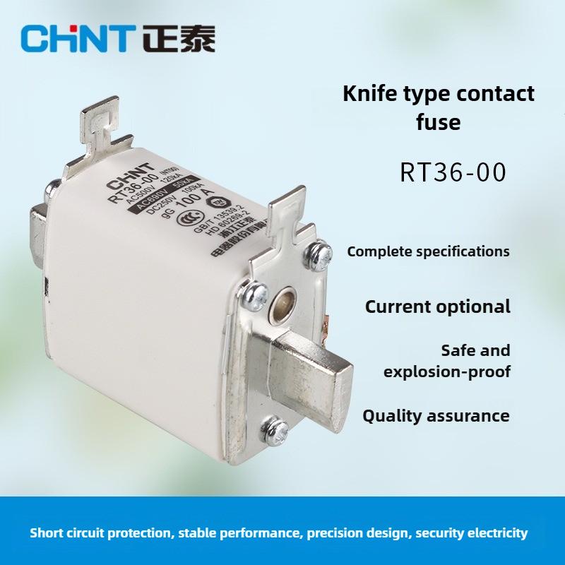 CHINT Fuse Core RT36-00 20A 25A 32A 40A 50A 63A 80A 100A 125A 160A 200A 250A 300A Ceramic Fuse Link RT36-2 RT36-1 RT36-3