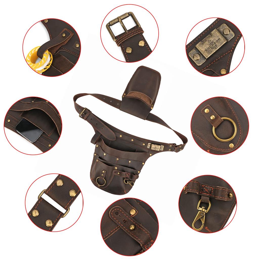 TOURBON Gardening Pouch, Tool Bag, Waist Bag, Gardening Work, Compact Design