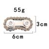 Cadena de bicicleta con engranajes de metal, juguete de descompresión con cadena para dedos
