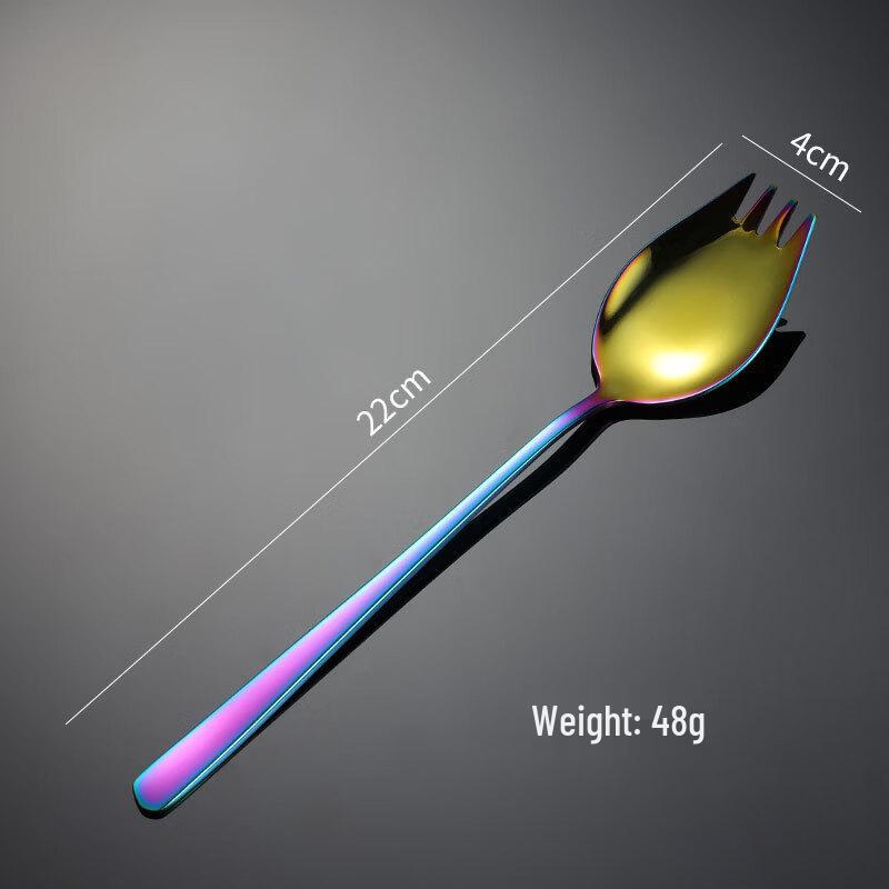 

Qianxing 304 Stainless Steel Iridescent Salad Forks (5-Piece Set)
