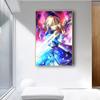Fate Stay Night Giappone Anime Film Poster Kawaii Tela Pittura Immagine Della Parete Per I Bambini Soggiorno Decorazione Della Casa