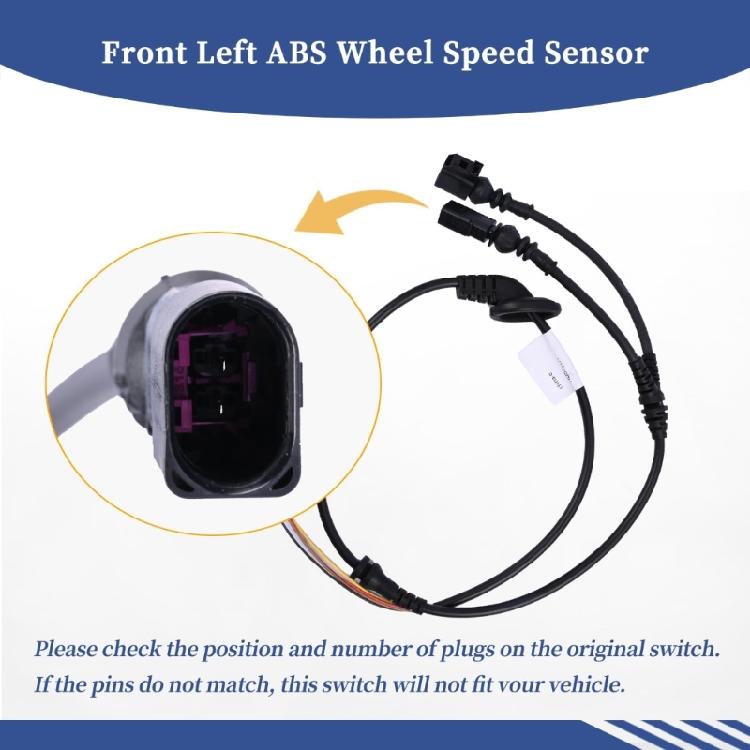 Heavy Duty Shock Resistant ABS Speed Detection Harness For Stable RPM Readings In Harsh Driving Conditions 1K0927903R