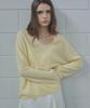 TILL I DIE Cashmere Blended V-Neck Wool Knit [Tifa04Sw09]_Butter
