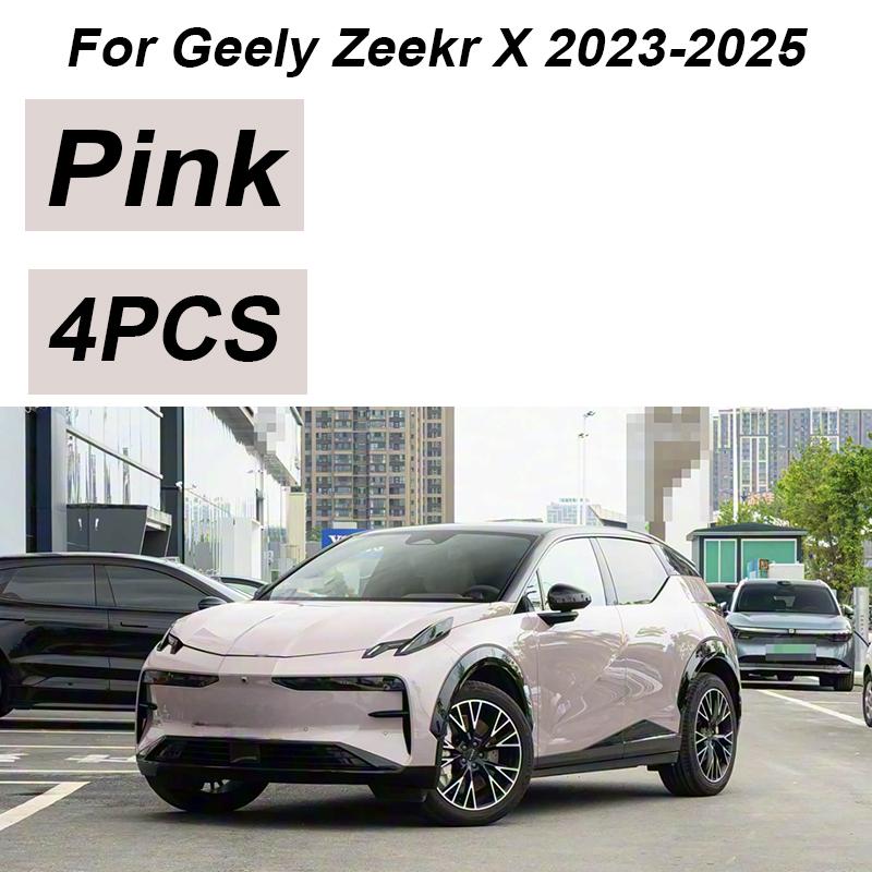 4 Stück lackiert für Geely Zeekr X 2025 Zubehör 2024 Auto Frontschmutzfänger Spritzschutz Hinterkotflügel Räder Autozubehör
