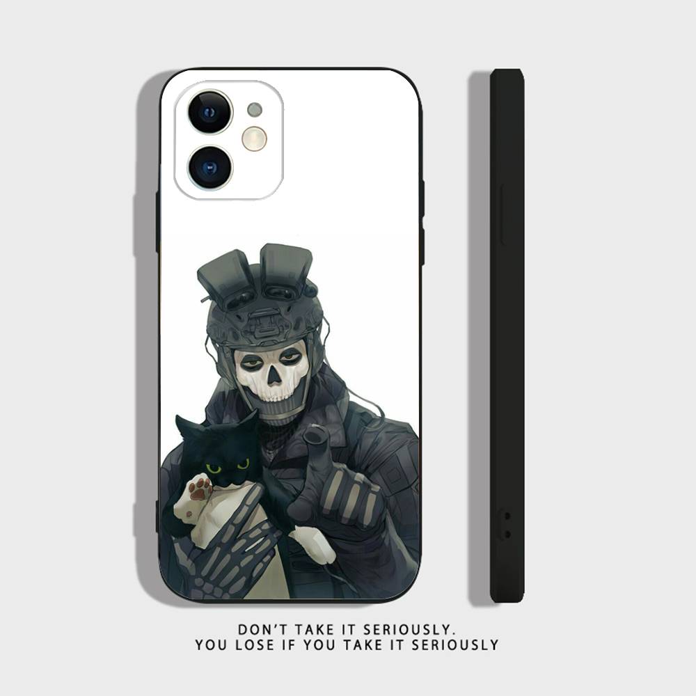 

COD Call Of Duty G-Ghost For iPhone 17,16,15,14,13,12,11,Pro,X,XS,Max,XR,Plus,Mini Soft Silicone Phone Case Black Shockproof TPU iPhone17Air