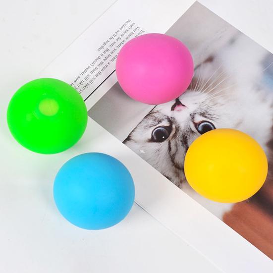 TPR Dough Ball Squeeze Toy Soft Fast-Rising Fidget for Stress Relief Cute Portable Decompression Gadget for Kids Adults Novelty Gift for Anxiety
