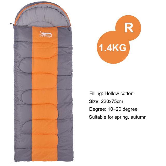 

Спальные мешки Desert Fox для кемпинга, легкие, сезонные, теплые, хлопковые, спальный мешок для походов и путешествий на свежем воздухе