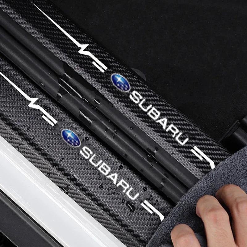 Car Door Threshold Decals Sill Protector Stickers for Subaru Forester XV Outback Impreza Legacy STI WRX BRZ Tribeca WRC ASCENT Z18