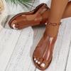 Fashion Women Flat Sandals 2025 Summer New Fashion Shallow Sandals Comfortable Lightweight Outdoor Beach Sandals  for Women