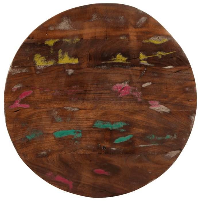 VidaXL Table Top Ø 70x3.8 Cm Round Solid Reclaimed Wood 370041