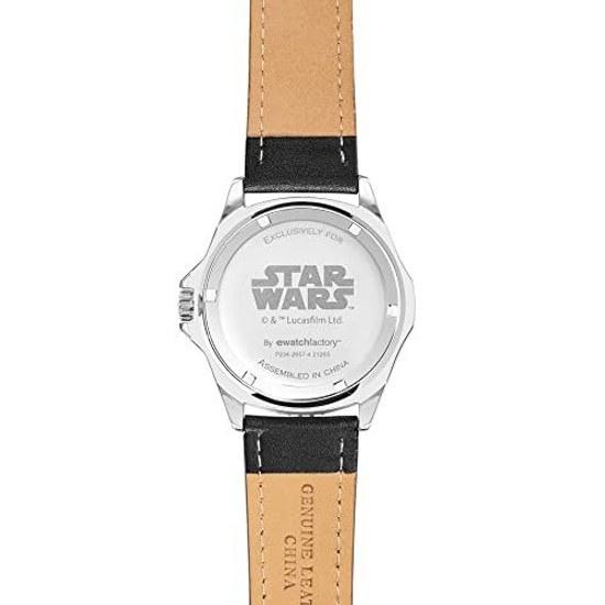 Star Wars Adult Honors Diver Bezel Analog Quartz Strap Watch Black/White Made Japan.