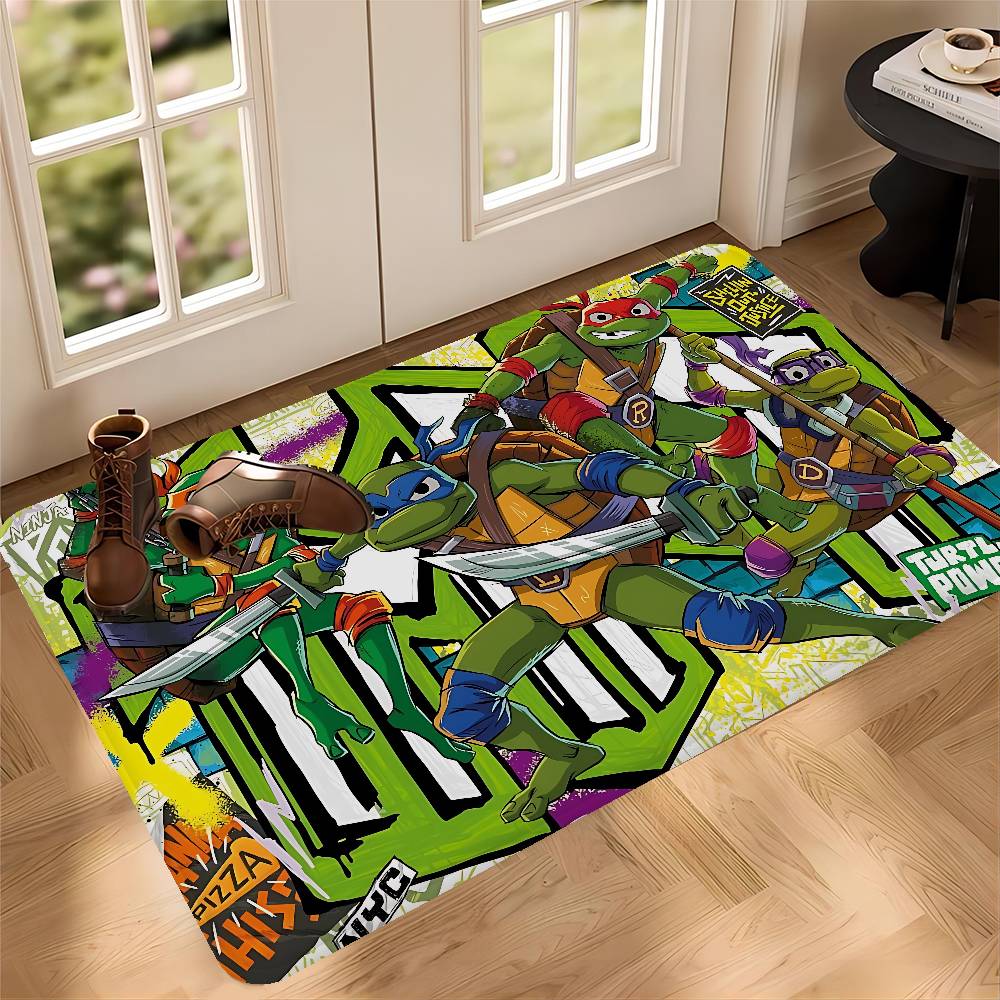 

Anime N-Ninja Turtles Door Mat Washable Non-Slip Living Room Sofa Chairs Area Mat Kitchen Doormat Area Rug 40x60cm