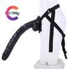 Black 3 Ring 35cm Super Long Big Mac Bigger Long Thick Simulation Penis Big Penis Adult Products