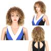 LISI HAIR European and American Wig Short Curly Hair Afro Wig African Short Curly Hair Small Curly Yellow Natural Gradient